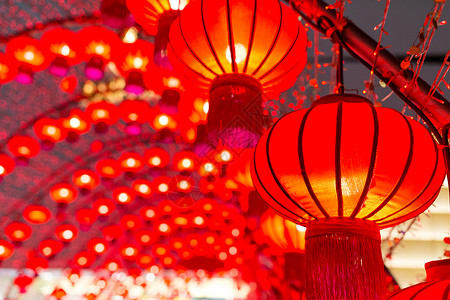 中国灯笼文化节日月球传统运气庆典背景图片