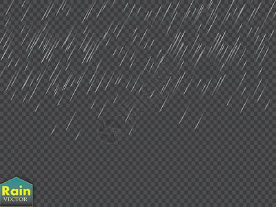 风雨如磐雨透明模板背景 落水滴纹理 方格背景下的自然降雨水滴淋浴季节天气风暴天空瀑布墙纸插图行动插画