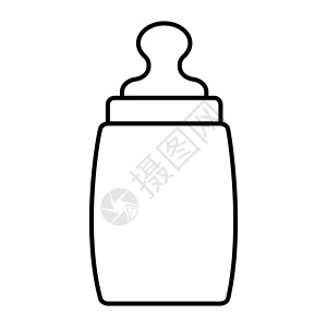 细行瓶装奶粉图标背景图片