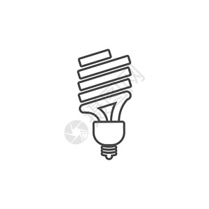 生态节能灯线图标 节约用电的概念 生态灯泡省电图表叶状管子活力亮度信息菱形创新经济电气背景图片