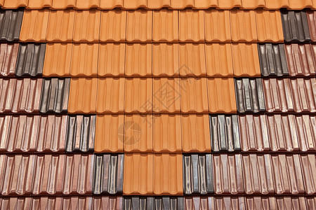 红瓦屋顶黏土红色材料房子背景图片