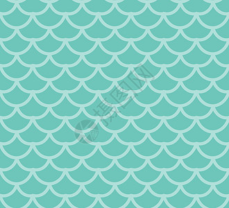 海洋扇贝美人鱼蓝色的墙纸高清图片