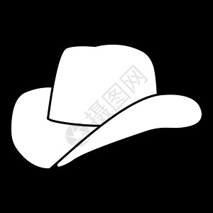 斯泰伦博斯牛仔帽 这是图标牧场主农场乡村帽子男性治安荒野男生牛仔裙子插画