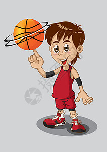 惠特哥特周末孤立在惠特上的篮球运动员插画