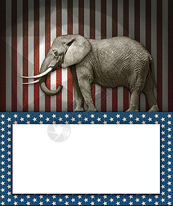 共和大象背景图片