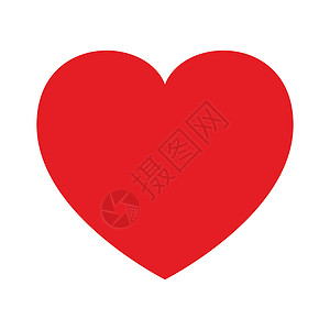 人性化的爱情设计 在白色背景上孤立的矢量图插图标识浪漫婚礼卡片热情庆典红色卡通片背景图片
