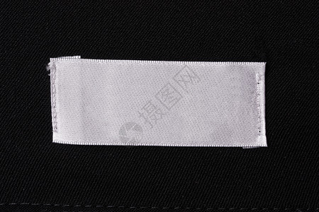 标签尺寸衣服准则白色宏观规格黑色鉴别材料空白背景图片