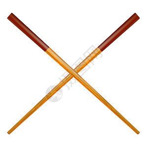 传统彩色亚洲筷子美食午餐配件插图竹子烹饪木头网站食物绘画背景图片