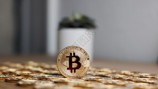 Bitcoin 硬币加密货币贸易付款互联网数字储蓄交换点对点矿业安全商业背景图片