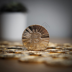Bitcoin 硬币加密货币贸易金融商业数字互联网交换现金矿业储蓄点对点背景图片