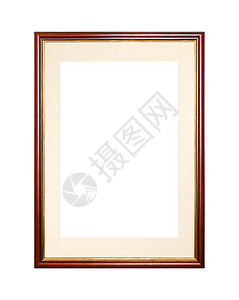 带纸板垫的棕色图片或照片框背景图片
