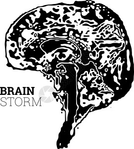 地形图形式的大脑 神经元之间现代技术数据传输的概念解剖学知识科学网络创造力记忆思考医疗健康教育背景图片