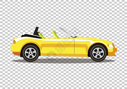 卡通出租车黄色现代卡通彩色出租车汽车 在转车上被隔离设计图片