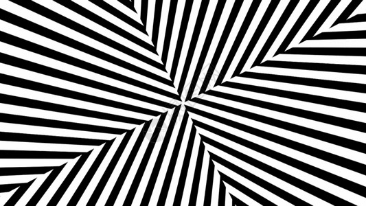 抽象的黑白条纹  3d 渲染黑与白环形键控钻石视听线条几何学运动过渡三角形背景图片