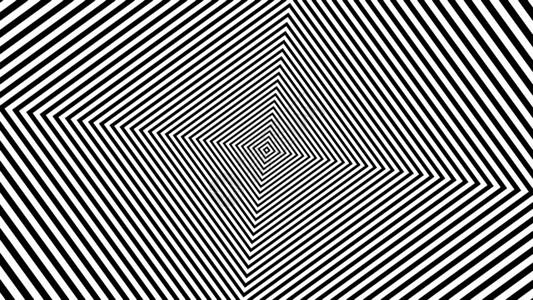抽象的黑白条纹  3d 渲染视听钻石环形动画三角形箭头几何学线条黑与白运动背景图片