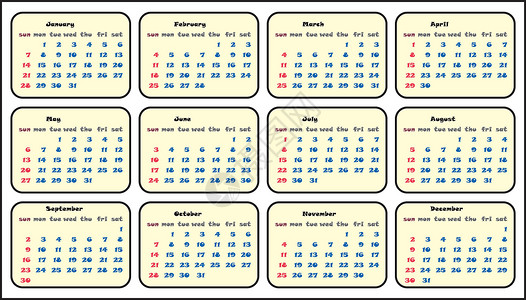 日历 2018 模板简单的计划者矢量设计数字规划师年度办公室时间白色商业插图季节日程背景图片