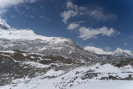 尼泊尔山区地貌尼泊尔山脉远足假期天空旅游生态浪塘旅行背景图片