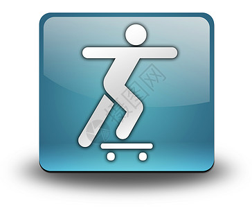 图标 按键 平方图滑板指示牌半管纽扣运动按钮寄宿生插图溜冰者活动公园背景图片