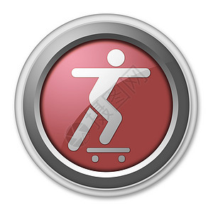 图标 按键 平方图滑板形式指示牌纽扣活动溜冰者骑术艺术公园寄宿生插图背景图片