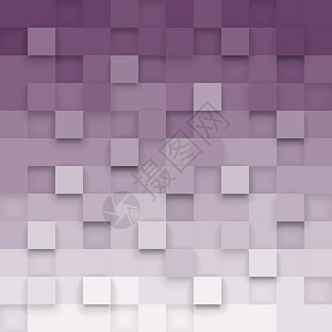 几何背景与 3d 立方体正方形紫色插图白色盒子阴影背景图片