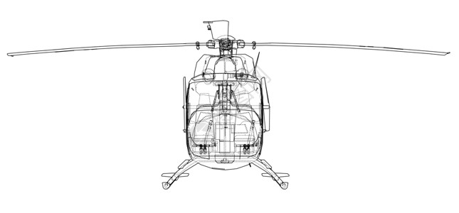 救援直升机直升机外形图航空转子救援螺旋桨卡通片飞行员引擎车辆电路草稿插画