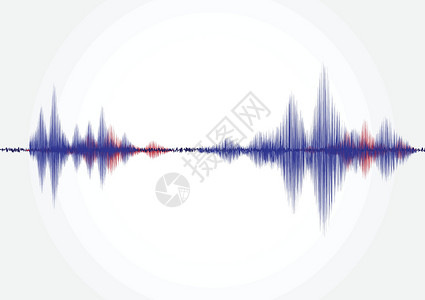 声波 矢量图技术音乐波形频率记录白色立体声紫色录音机均衡器背景图片