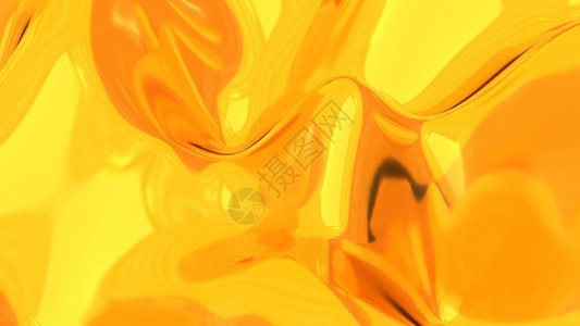 优雅的金色丝绸  3d 渲染抽象背景纺织品材料曲线金属投标织物涟漪盘子金子海浪背景图片