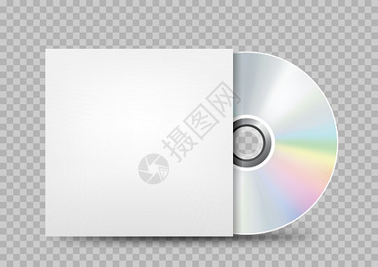 cd封面素材CD 光盘白封面透明设计图片