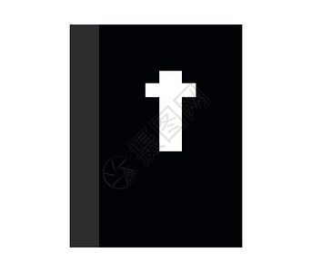 圣经图标按钮文档插图黑色圣经背景图片