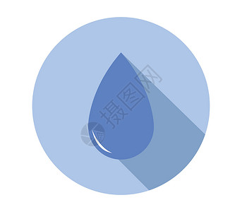 水滴图标白色背景图片