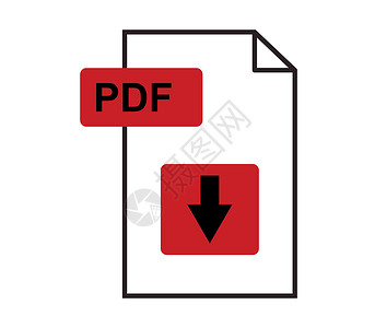 下载图标 pd电脑白色艺术网络插图互联网格式横幅红色文档背景图片