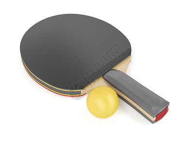 乒乓球拍和球木头乒乓球运动橡皮蝙蝠网球背景图片