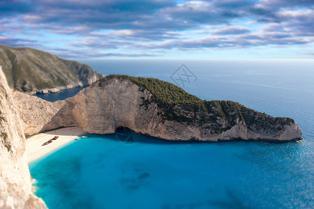 赞特的海难海滩背景图片