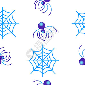 抽象蜘蛛的无缝纹理背景图片
