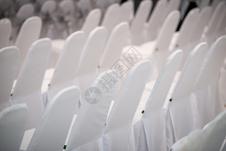 会议室内带白布的椅子白色训练大学盖子商业大厅研讨会推介会建筑学课堂背景图片