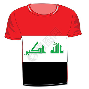 伊拉克 T恤衫旗背景图片