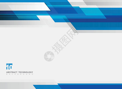 抽象技术几何蓝色闪亮运动背景作品传单艺术品插图广告坡度商业页脚框架条纹背景图片