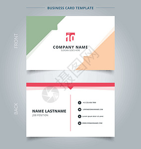 名片模板免费创意名片和名片模板几何 triangl绿色线条三角形插图网络广告商业公司横幅创造力插画