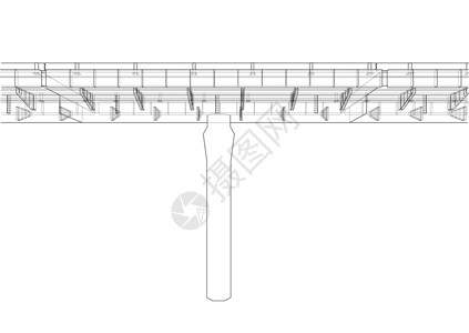 大桥草图 3D绘画建筑学商业3d渲染建筑背景图片