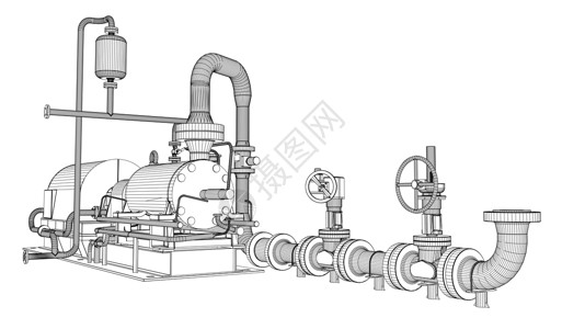 工业泵透明的工程高清图片