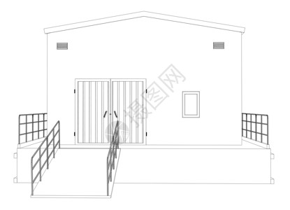 线框工业建筑建筑学设施建筑师码头建造生意运输地面工厂框架背景图片