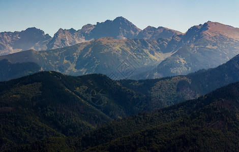 夏季塔特拉高原山背景图片