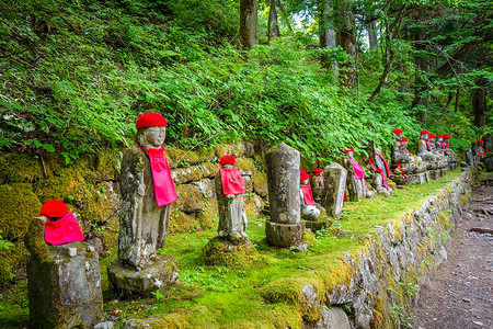 日本雕像石头帽子旅游旅行神道深渊雕塑寺庙观光结盟背景图片