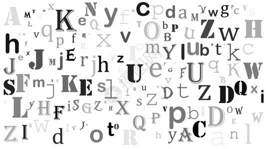 英文表图片惠特上的随机字母英文字母表背景设计插画