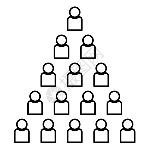 人金字塔图标黑色插图平面样式简单图像人士成功优胜者商业资源员工团体合伙竞赛工作设计图片