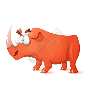 卡通人物犀牛背景图片