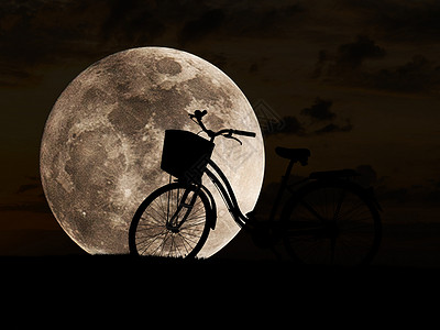 双环和超月的休眠 满月阴影冒险速度假期旅游娱乐天空运动行动日落背景图片