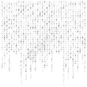 二进制代码流背景数据矢量设计插图黑色编码网络屏幕电脑编程技术软件白色算法高清图片素材