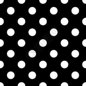 黑色圆点无缝圆点图案插图装饰品风格装饰白色黑色卡片剪贴簿纺织品圆形插画