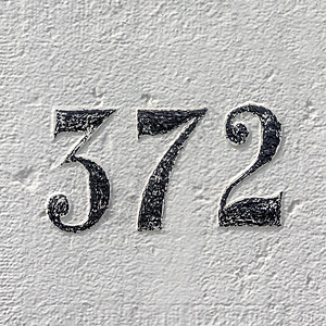 编号372字体号码数字地址点缀正方形刻字白色房屋序数背景图片
